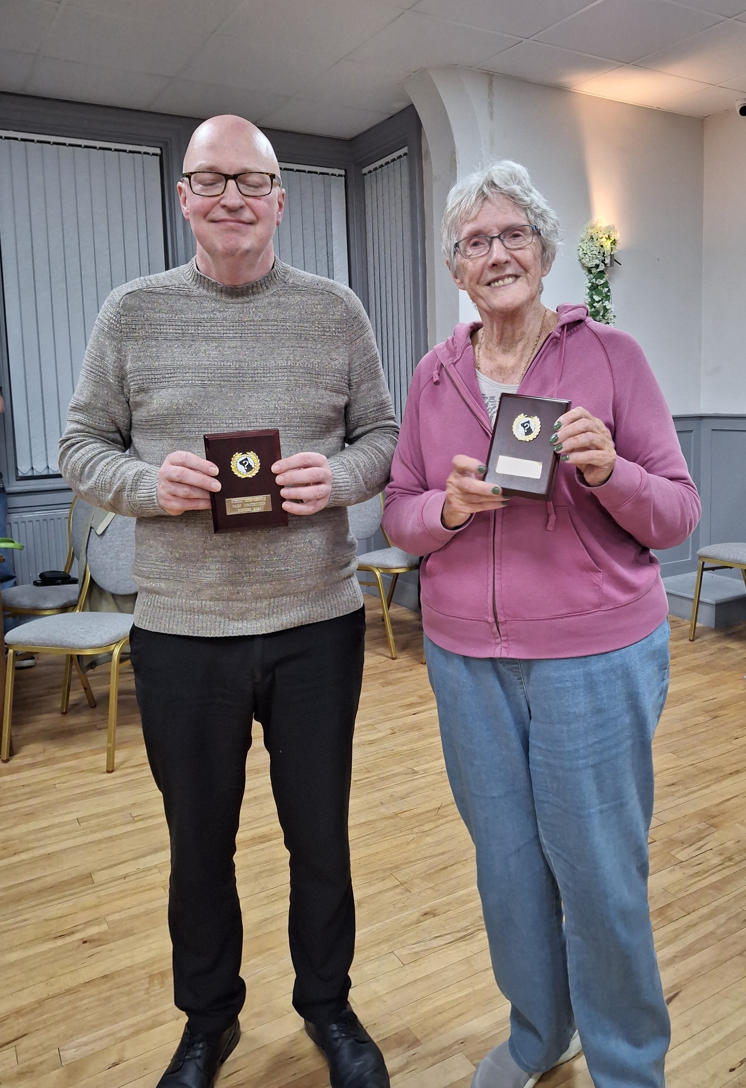 Pairs Winners - Richard Silcock & Helen Belcham